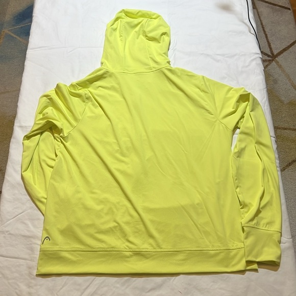 NWT HEAD Neon Yellow Green Performance Hoodie sz L - Picture 6 of 7